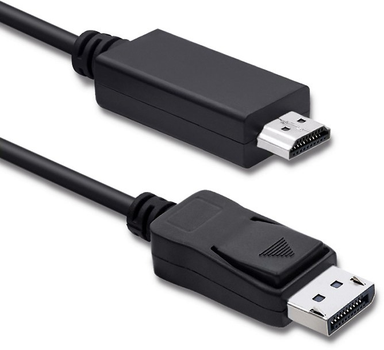 Kabel Qoltec 5K DisplayPort v1.2 męski - HDMI męski 1 m (5901878504353)