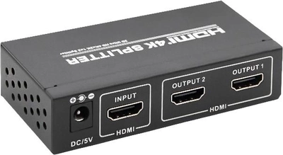 Розширювач Qoltec HDMI 1x2 v.1.3b (5901878505367)