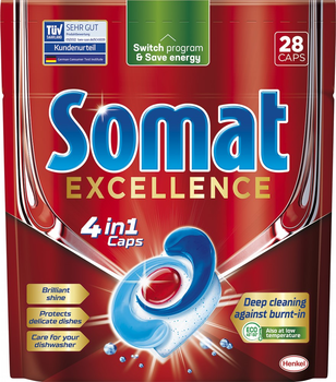 Таблетки для миття посуду в посудомийній машині Somat Exellence Екселенс 28 шт (9000101576139)
