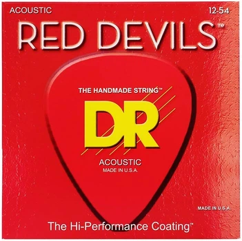 Струны для акустической гитары DR STRINGS RED DEVILS ACOUSTIC - LIGHT (12-54)