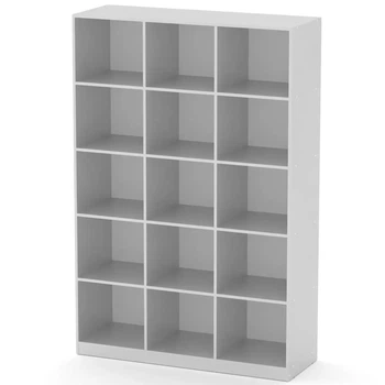 Шкаф книжный Компанит КШ-3 Нимфея альба 130х44,8х195 см