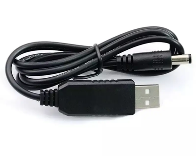 Кабель з перетворювачем USB 5V - DC 5.5-2.1/9V для роутера, відеокамери