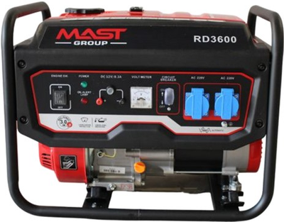 Бензиновий генератор Mast Group RD3600 2.8/3.0 кВт AVR (2000000000435)