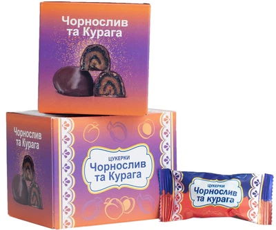 Цукерки Пригощайся Чорнослив та Курага 270 г (4820022713315)