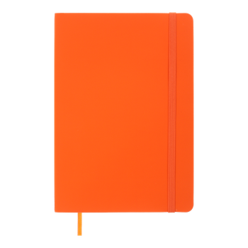Блокнот діловий BM.295102-11 TOUCH ME LOGO2U, A5, 96 арк, клітинка, обклад штуч шкіра, помаранч (50)