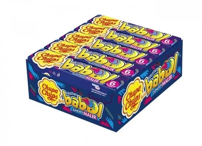 Жуйка Chupa Chups BB Zungen-Maler з малиною 20шт*27,6 г (ящик)