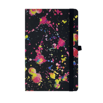 Книжка записна BM.255105-01 INFINITY на гумці 96 арк чорна 136х207 мм клітинка (10)