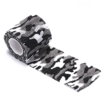 Камуфляжная маскировочная лента для маскировки SACT-T1 (Self-adhesive camouflage tape Type-1) Зимний камуфляж 4,8м (SACT-T1-4224)