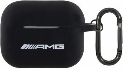 Чохол AMG Silicone White Logo для AirPods Pro 2 Black (3666339146054)