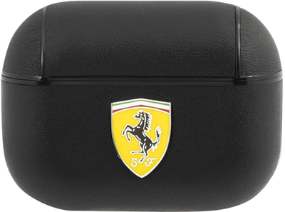 Чохол CG Mobile Ferrari On Track PU Carbon Yellow Metal Logo для AirPods Pro 2 Black (3666339112318)