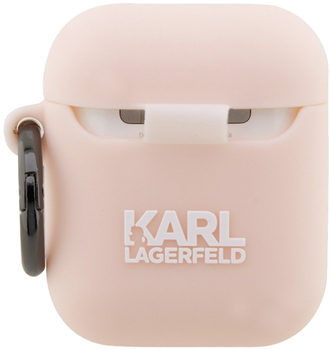 Чохол CG Mobile Karl Lagerfeld Silicone Choupette Head 3D для AirPods 1 / 2 Pink (3666339087951)