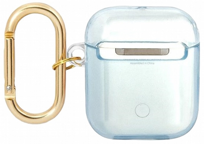 Etui CG Mobile Guess Strap Collection GUA2HHTSB do AirPods 1 / 2 Niebieski (3666339047108)