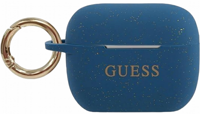 Чохол CG Mobile Guess Silicone Glitter GUACAPSILGLBL для AirPods Pro Blue (3700740494431)