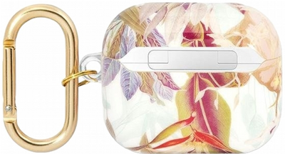 Etui CG Mobile Guess Flower Strap Collection GUA3HHFLU do AirPods 3 Fioletowy (3666339047351)