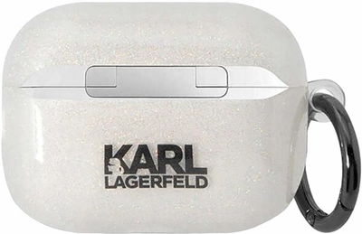 Etui CG Mobile Karl Lagerfeld Silicone Karl & Choupette KLACA3SILKCW do AirPods 3 Biały (3666339088217)