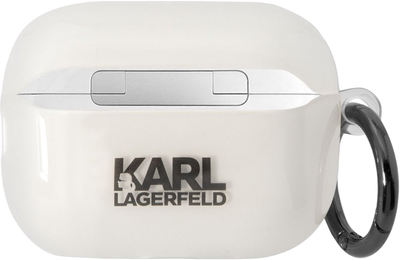Чохол CG Mobile Karl Lagerfeld Ikonik CG Mobile Karl Lagerfeld KLAP2HNIKTCT для Apple AirPods Pro 2 White (3666339099299)