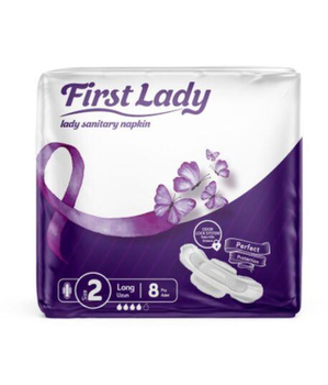 Гігієнічні прокладки First Lady Ultra Long 2 з крил. 8 шт
