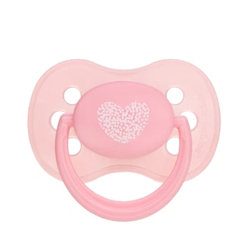 Пустышка латексная круглая Pastelove Розовая Canpol Babies 6-18 м (5903407224299)