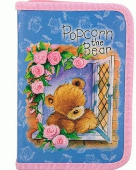 Пенал твердий Popcorn Bear 20,5 x 13 x 4,5 см Kite