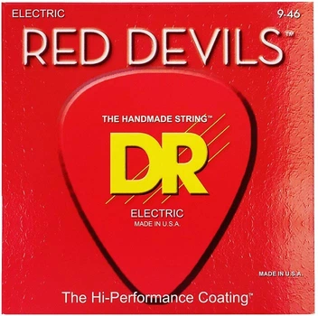 Струни для електрогітари DR STRINGS RED DEVILS ELECTRIC - LIGHT HEAVY (9-46)