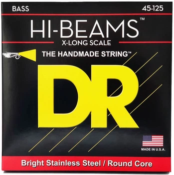 Струни для бас-гітари DR STRINGS HI-BEAM BASS - MEDIUM - LONG SCALE - 5-STRING (45-125)