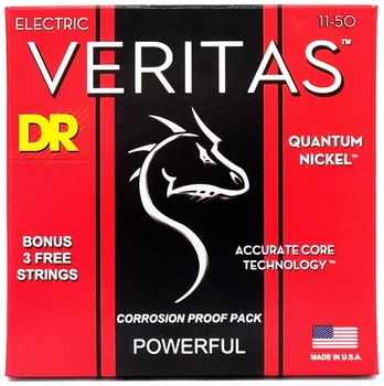 Струны для электрогитары DR STRINGS VERITAS COATED CORE ELECTRIC GUITAR STRINGS - HEAVY (11-50)