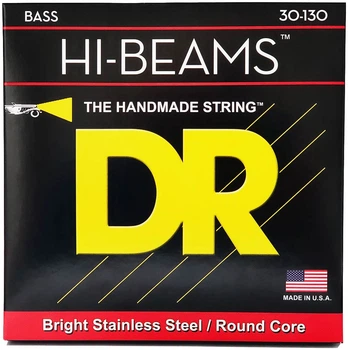 Струни для бас-гітари DR STRINGS HI-BEAM BASS - MEDIUM - 6-STRING (30-130)