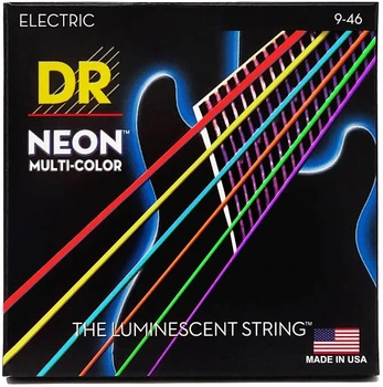 Струни для електрогітари DR STRINGS NEON MULTI-COLOR ELECTRIC - LIGHT HEAVY (9-46)