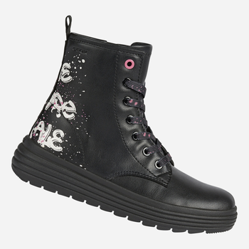 Jesienne trzewiki dziewczęce Geox Ankle Boots J16ETA00004-C9999 29 Czarne (8050036329202)