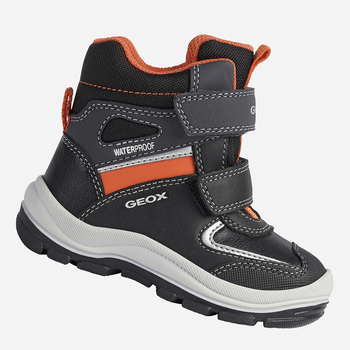 Jesienne trzewiki chłopięce Geox Ankle Boots B044HB050FU-C0038 23 Czarne (8050036158109)