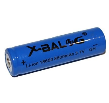 Аккумулятор литиевый ионный Bailong 18650 8800 500 мА/год 3.7V Li-Ion (18650BNMYGRLT) CLS55