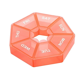 Таблетниця Semi 7Days Mini Pill Box, Orange