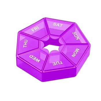 Таблетниця Semi 7Days Mini Pill Box, Purple