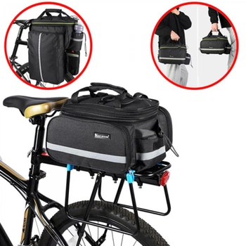 Велосумка на багажник West Biking 950G Сумка-штани для велосипеда 35 л 35 × 23 × 19 см Чорний