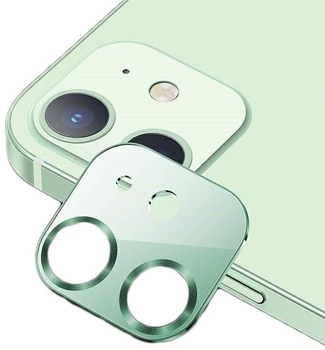 Zestaw szkieł hartowanych USAMS Camera Lens Glass do aparatu iPhone 12 metal zielony (6958444939421)