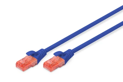 Патч-корд DIGITUS CAT 6 UTP, 5м, AWG 26/7, Cu, LSZH, синій (649277)