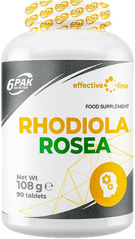 Дієтична добавка 6PAK Nutrition Effective line Rhodiola Rosea 500 мг 90 капсул (5902811804820)