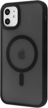 Протиударний матовий чохол із підтримкою MagSafe WAVE Matte Insane Case with MagSafe iPhone 12 / 12 Pro (6.1") Black
