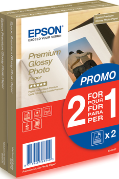 Фотопапір Epson Premium Glossy Photo Paper 10x15 cm 80 шт (2 x 40 штук) (8715946388540)