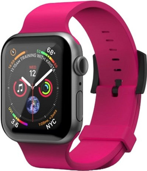 Pasek SuperDry Watchband Silicone do Apple Watch Series 4/5/6/7/8/SE/SE2/Ultra 42-49 mm Różowy (8718846080965)
