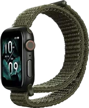 Pasek Beline Nylon do Apple Watch Series 1/2/3/4/5/6/7/8/SE/SE2 38-41 mm Cargo Khaki (5904422911171)