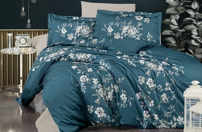 Постільна білизна First Choice. Satin Arya turquoise-Євро