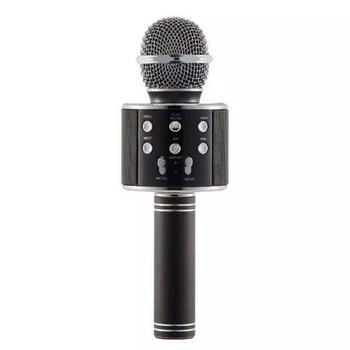 Микрофон-караоке безпроводной WSTER WS-858 черный (GS03250)