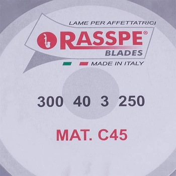 Нож для слайсера Rasspe 3300.07 E7 D=300mm (300x250x40x3mm)