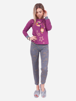 Piżama (bluzka + spodnie) damska Yoclub PID-0012K-AA00 XL Szara (5903999419912)