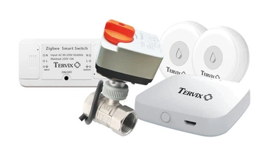 Premium беспроводная система защиты от затопления на 1 трубу 1/2" Tervix ZigBee Water Stop, комплект антипотоп 4912621
