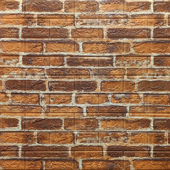 Декоративна самоклеюча 3D панель 70х77х0,5 см Sticker Wall Рудий (2000002626992)