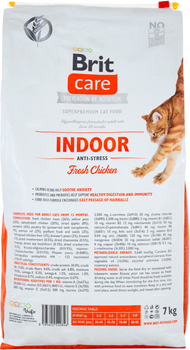 Сухий корм для кішок живуть в приміщенні Brit Care Cat GF Indoor Anti-stress з куркою 7 кг (8595602540846)