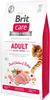 Sucha karma dla kotów, które wychodzą na ulicę Brit Care Cat GF Adult Activity Support z kurczakiem i indykiem 7 kg (8595602540815)