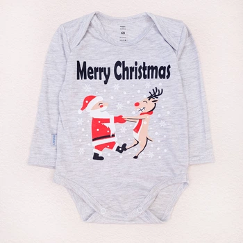 Боди Dexter’s детский из кулира merry christmas 86 см серый (131755869200)
